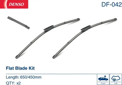 Комплект бескаркасных стеклоочистителей  Denso Flat DF-042