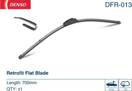 Бескаркасная щетка стеклоочистителя Denso Flat DFR-013
