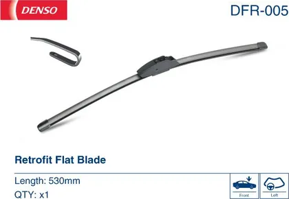 Бескаркасная щетка стеклоочистителя Denso Flat DFR-005