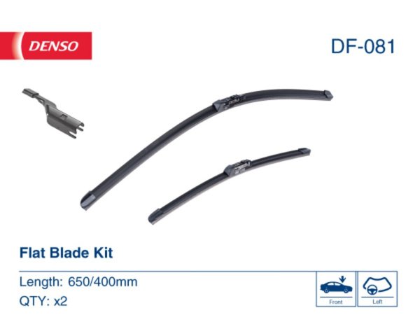 Комплект бескаркасных стеклоочистителей Denso Flat DF-081
